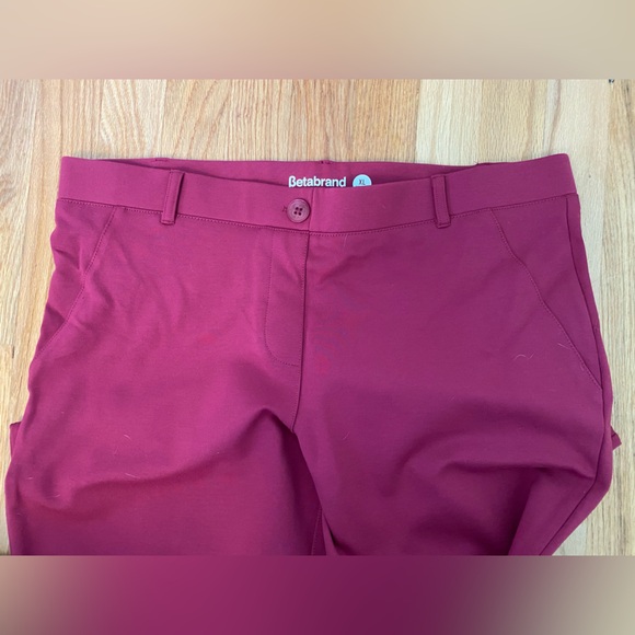 NWOT Betabrand Boot-Cut DPYP in delicious Raspberry size XL petite - Picture 2 of 7